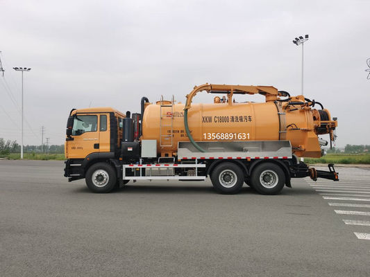 รถบรรทุกทำความสะอาดและดูดสิ่งปฏิกูลสำหรับจัดการกากอุตสาหกรรม