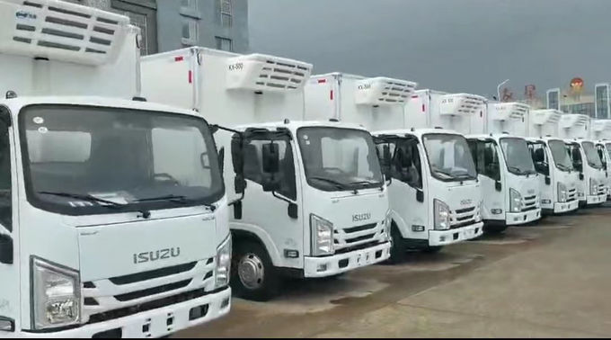 93KW 125HP Isuzu รถตู้เย็น 4×2 Isuzu รถตู้เย็น 1