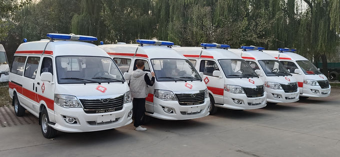 Jinlong รถพยาบาลฉุกเฉิน รถเบนซิน 7 ที่นั่ง 4×2 0