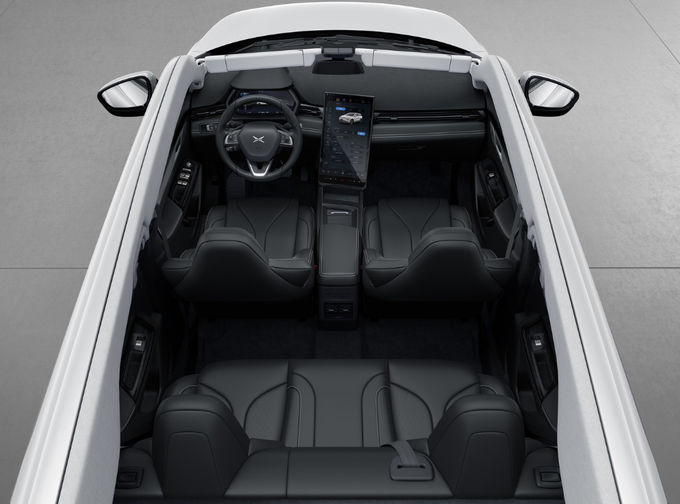 Xpeng G3 Suv รถไฟฟ้า 5 ที่นั่ง ขับสองล้อ 4×2 สีขาว ส้ม 7
