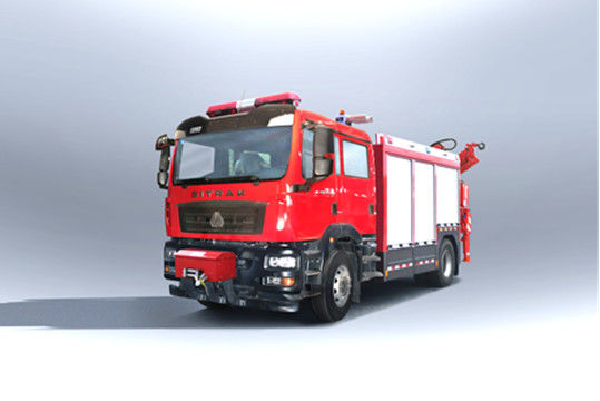 SINOTRUK รถดับเพลิงกู้ภัยฉุกเฉิน ดีเซล ขับหลัง 6 ที่นั่ง เกียร์ธรรมดา 4×2 0